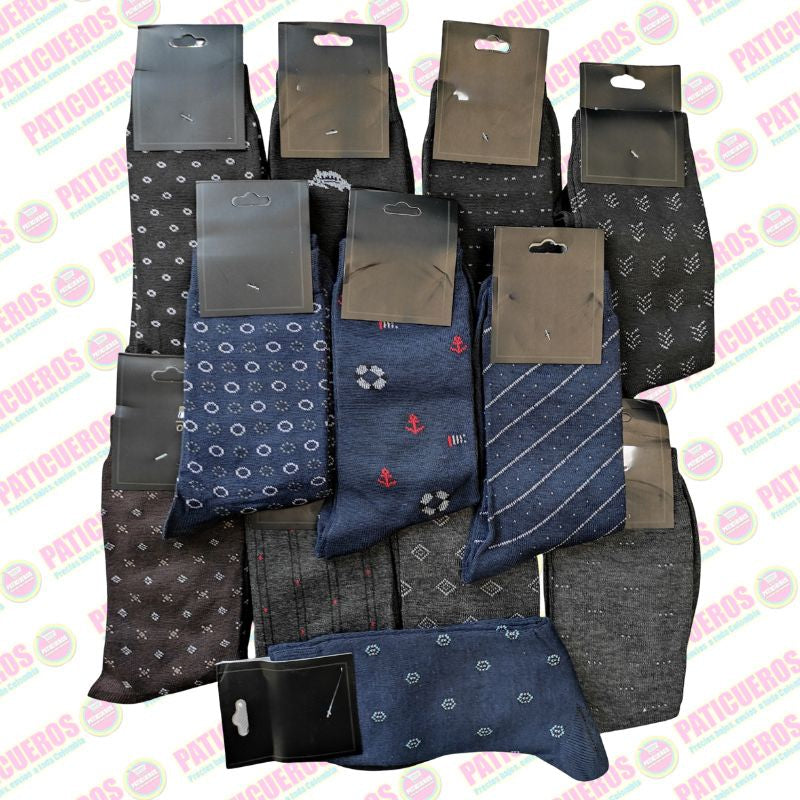 Docena de Medias Clásicas Formales al Por Mayor – Paquete x 12 Pares para Revendedores y Dotaciones
