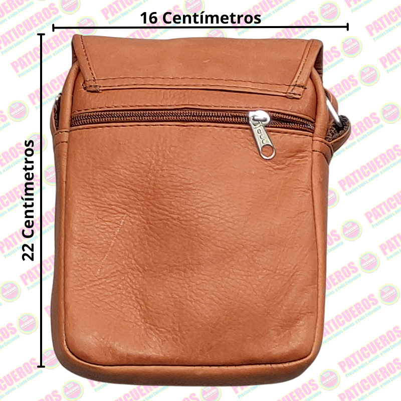 Bolso Manos Libres Pequeño para Hombre en Cuero Bovino | Venta al Por Mayor