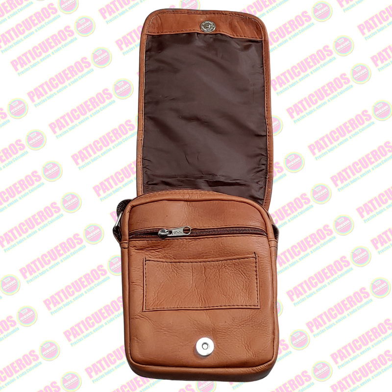 Bolso Manos Libres Pequeño para Hombre en Cuero Bovino | Venta al Por Mayor