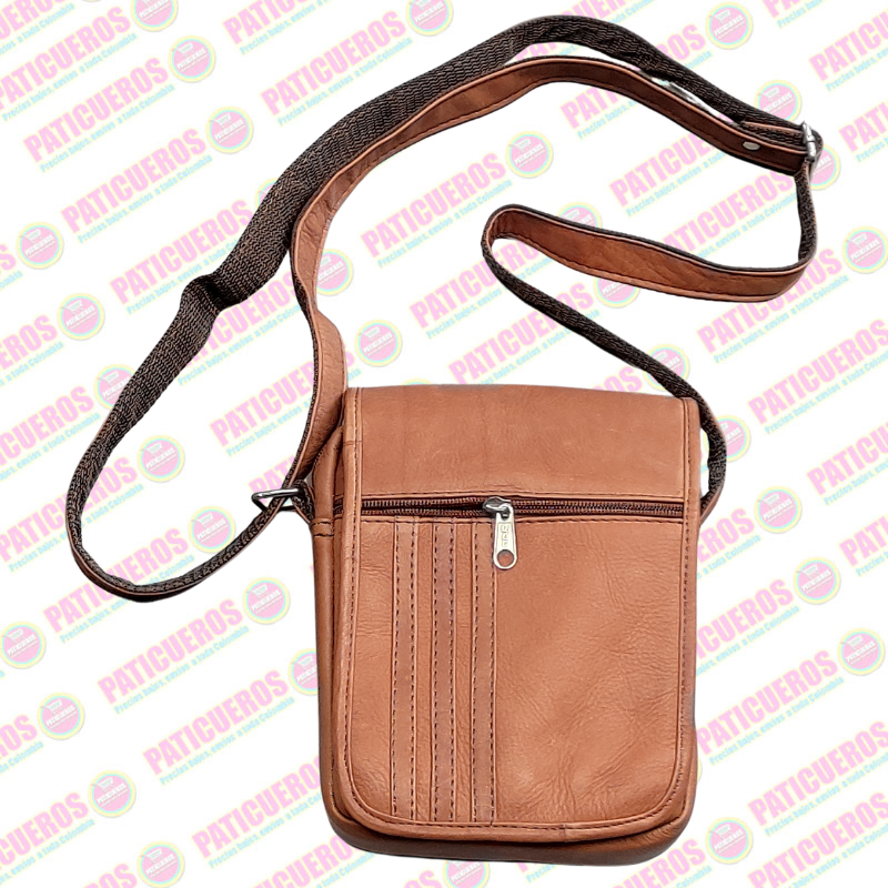 Bolso Manos Libres Pequeño para Hombre en Cuero Bovino | Venta al Por Mayor