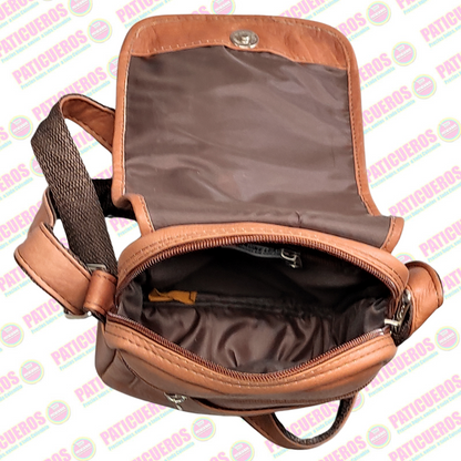 Bolso Manos Libres Pequeño para Hombre en Cuero Bovino | Venta al Por Mayor