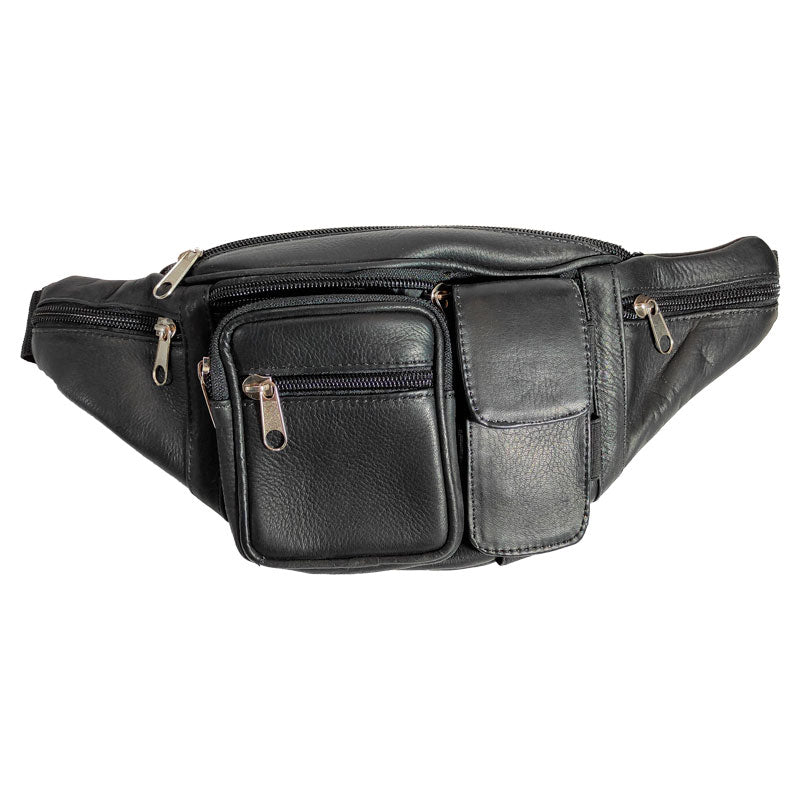 Canguro Modelo Clásico en Cuero Bovino (Multi-bolsillos) | Venta al Por Mayor