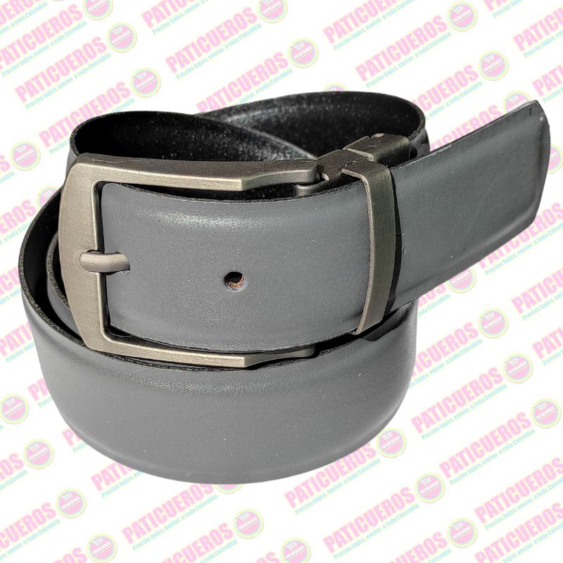 Cinturones en Cuero Bovino Doble Faz al Por Mayor | Hebilla Giratoria de Alta Resistencia - Línea Masculina