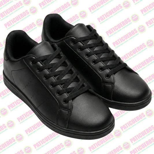 Tenis Escolares en Cuero Bovino (Blancos y Negros) | Fábrica y Venta al Por Mayor