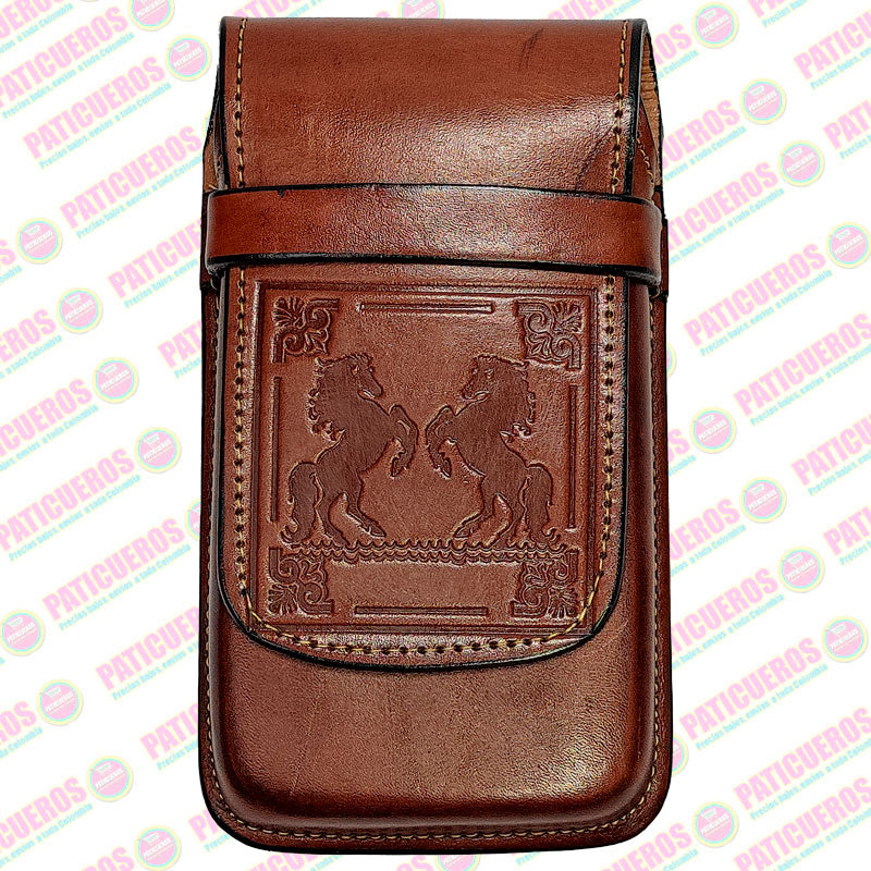 Estuche Porta Celular Universal en Cuero Bovino para Cinturón | Venta al Por Mayor