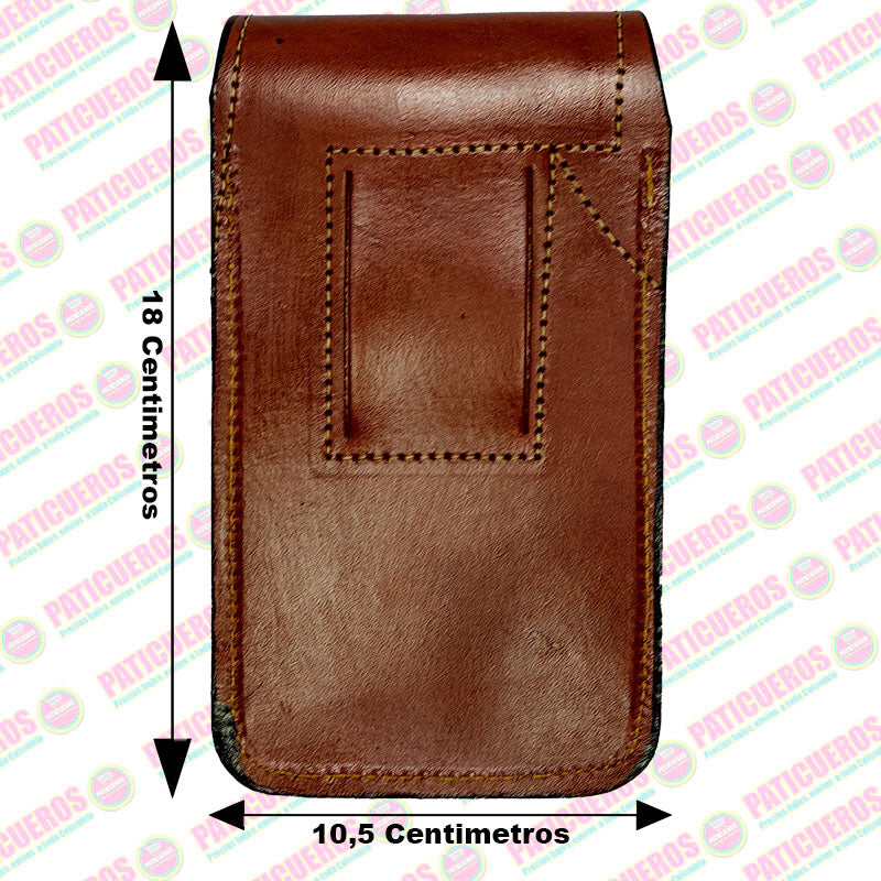 Estuche Porta Celular Universal en Cuero Bovino para Cinturón | Venta al Por Mayor