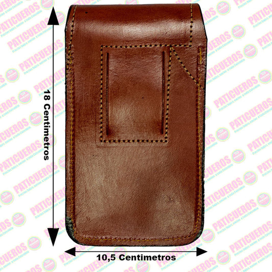 Estuche Porta Celular Universal en Cuero Bovino para Cinturón | Venta al Por Mayor