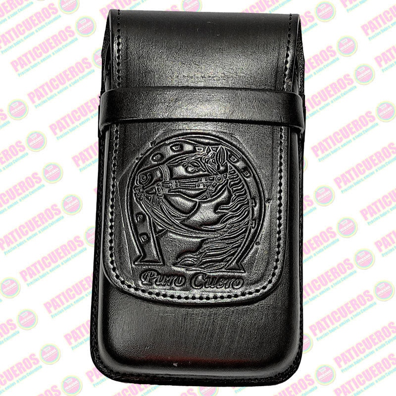 Estuche Porta Celular Universal en Cuero Bovino para Cinturón | Venta al Por Mayor